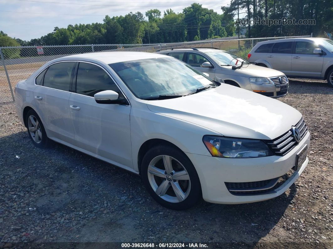 2015 Volkswagen Passat 1.8t Se White vin: 1VWBT7A38FC055155