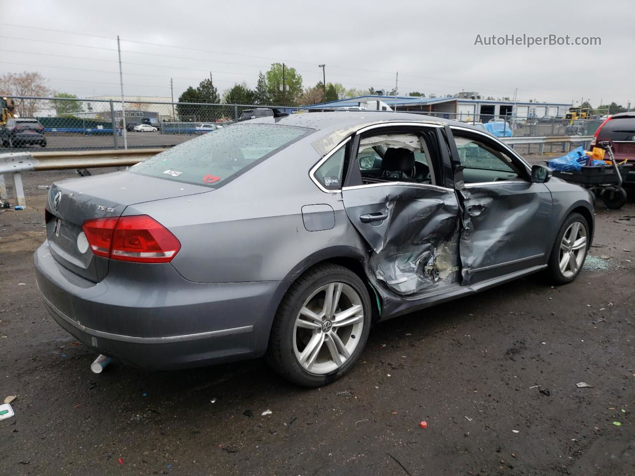 2015 Volkswagen Passat Se Серый vin: 1VWBT7A38FC067841