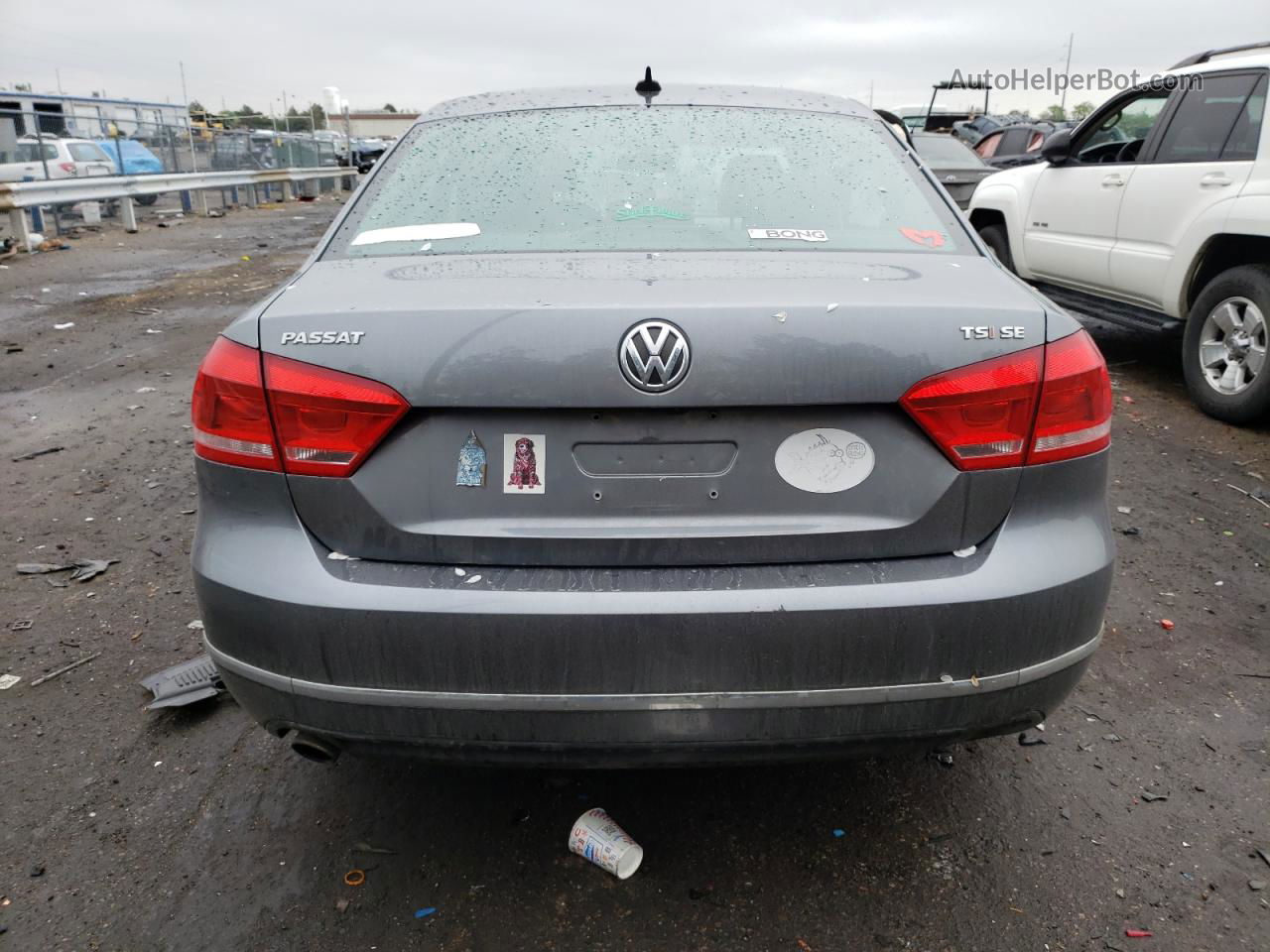 2015 Volkswagen Passat Se Gray vin: 1VWBT7A38FC067841