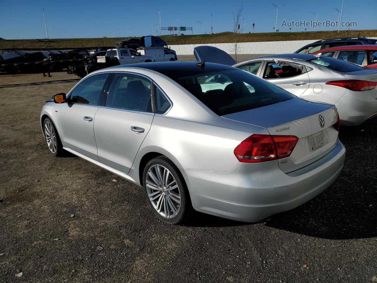 2015 Volkswagen Passat Se Silver vin: 1VWBT7A38FC070920