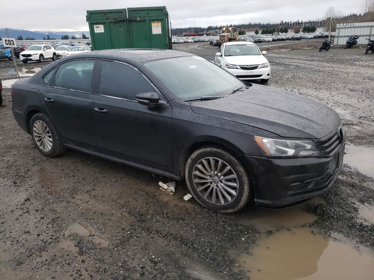 2016 Volkswagen Passat Se Black vin: 1VWBT7A38GC023453