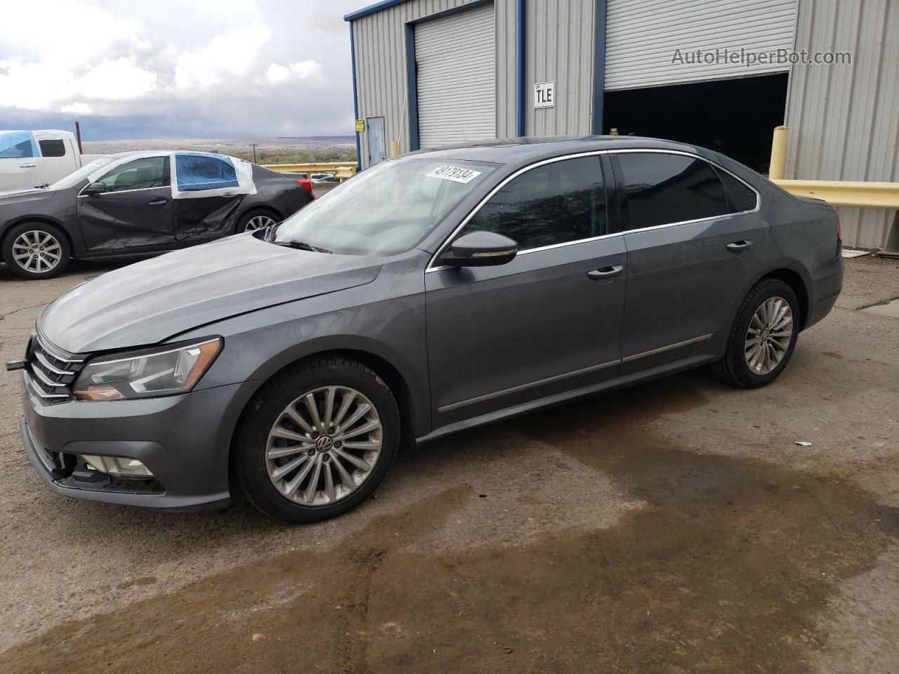 2016 Volkswagen Passat Se Серебряный vin: 1VWBT7A38GC064536