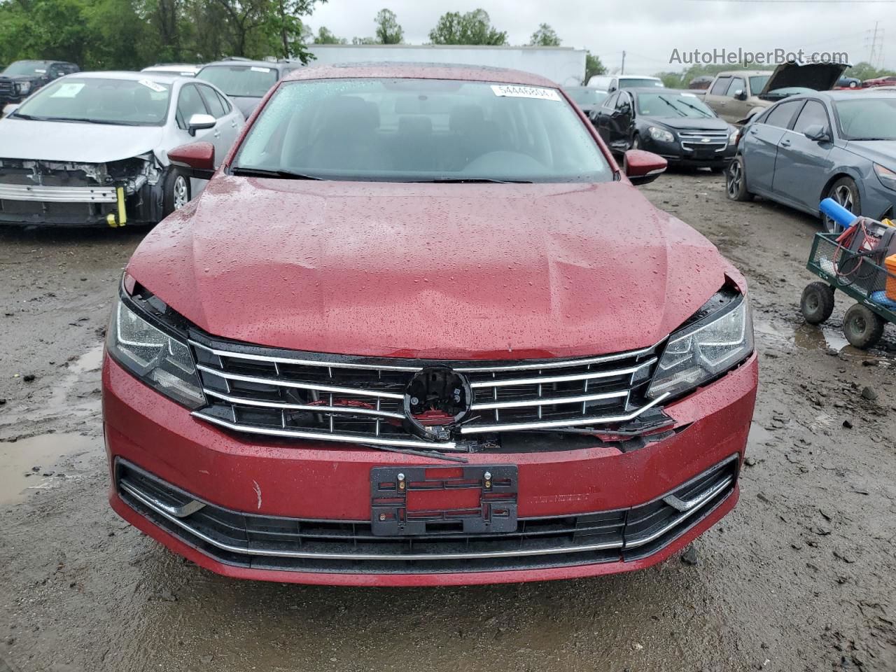 2017 Volkswagen Passat Se Красный vin: 1VWBT7A38HC003978