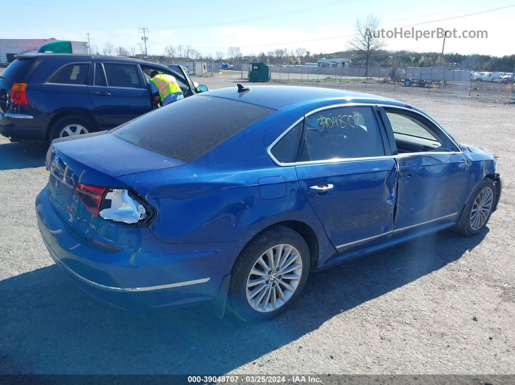 2017 Volkswagen Passat Se Blue vin: 1VWBT7A38HC011644