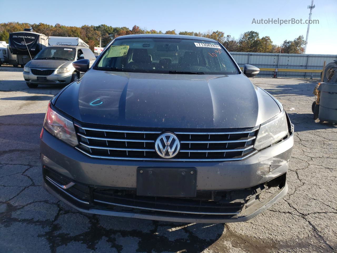 2017 Volkswagen Passat Se Gray vin: 1VWBT7A38HC030419