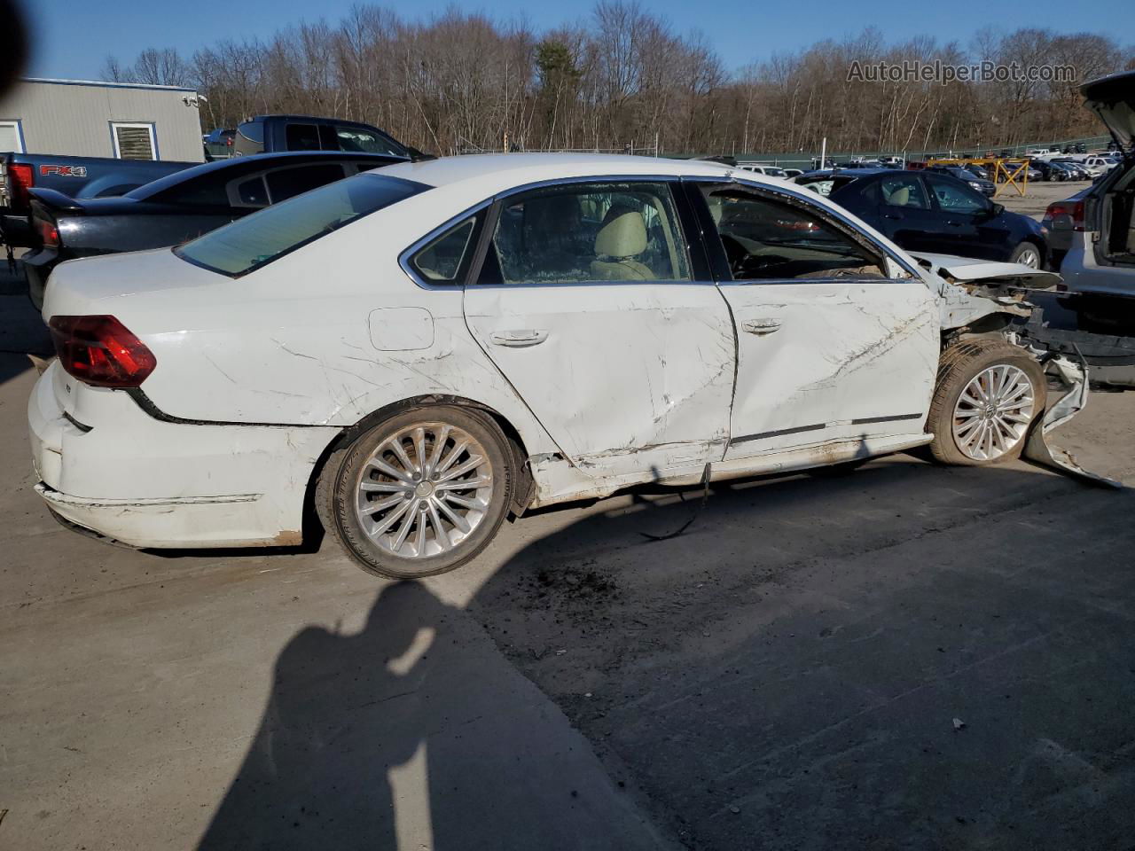 2017 Volkswagen Passat Se White vin: 1VWBT7A38HC070936