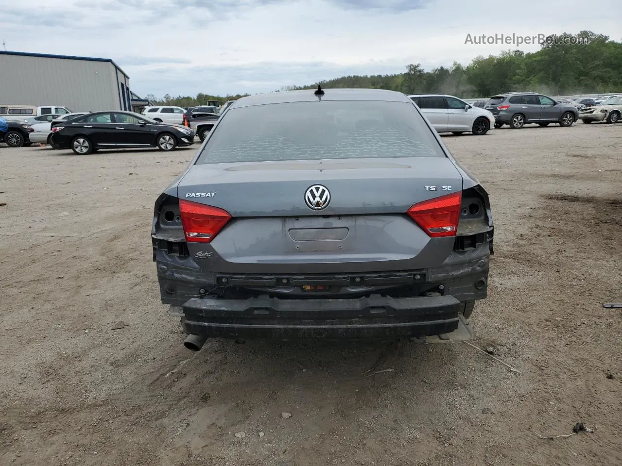 2015 Volkswagen Passat Se Gray vin: 1VWBT7A39FC042172