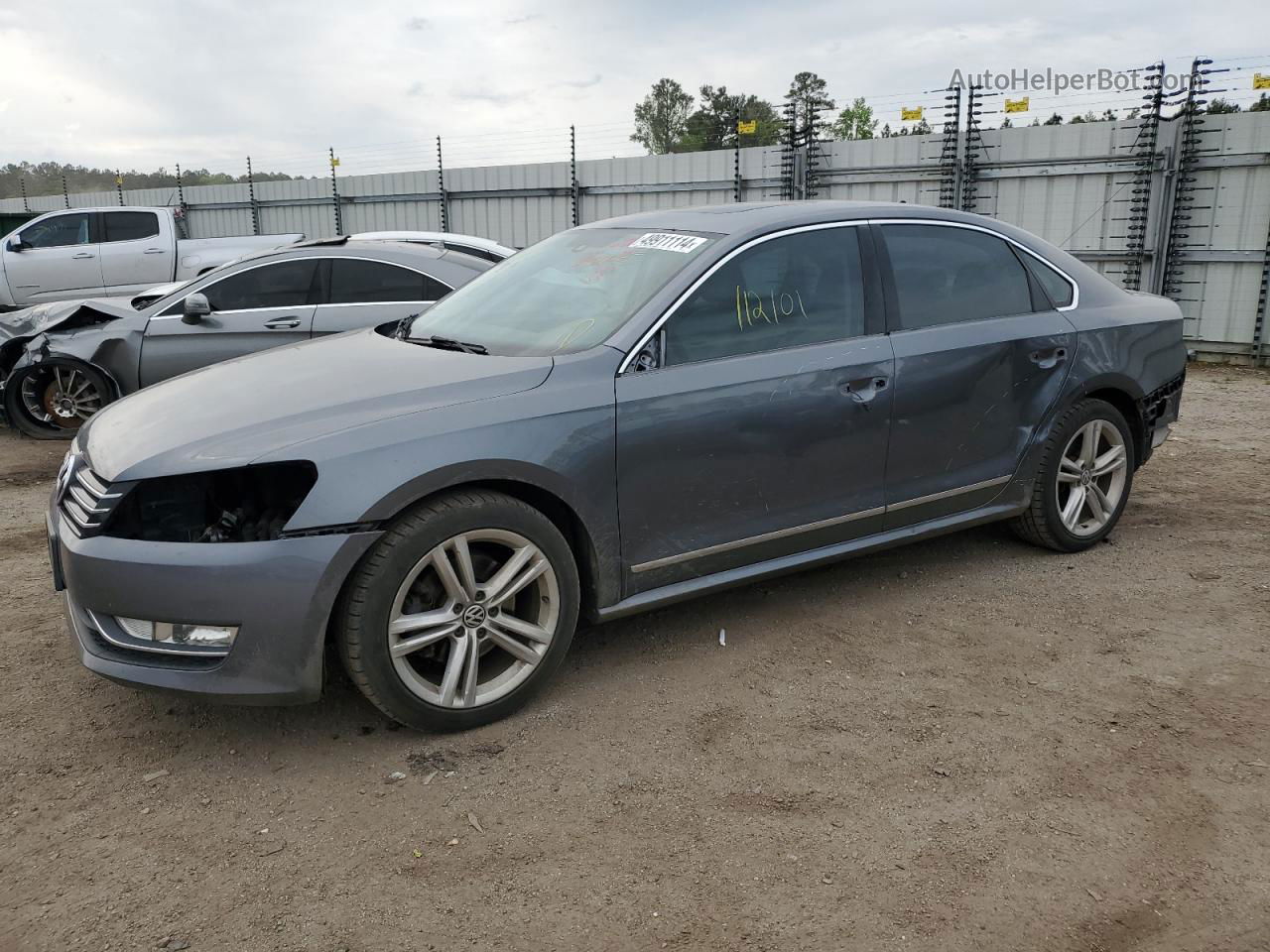 2015 Volkswagen Passat Se Gray vin: 1VWBT7A39FC042172