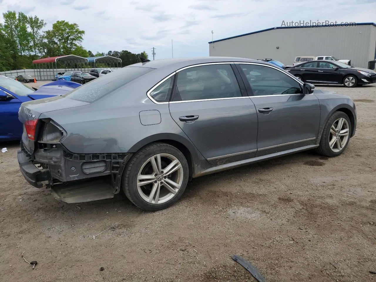 2015 Volkswagen Passat Se Gray vin: 1VWBT7A39FC042172