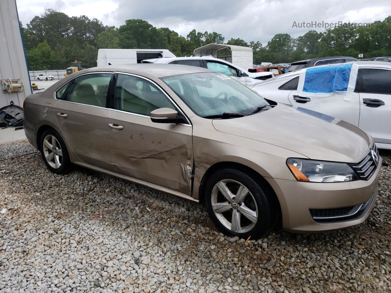 2015 Volkswagen Passat Se Tan vin: 1VWBT7A39FC070196