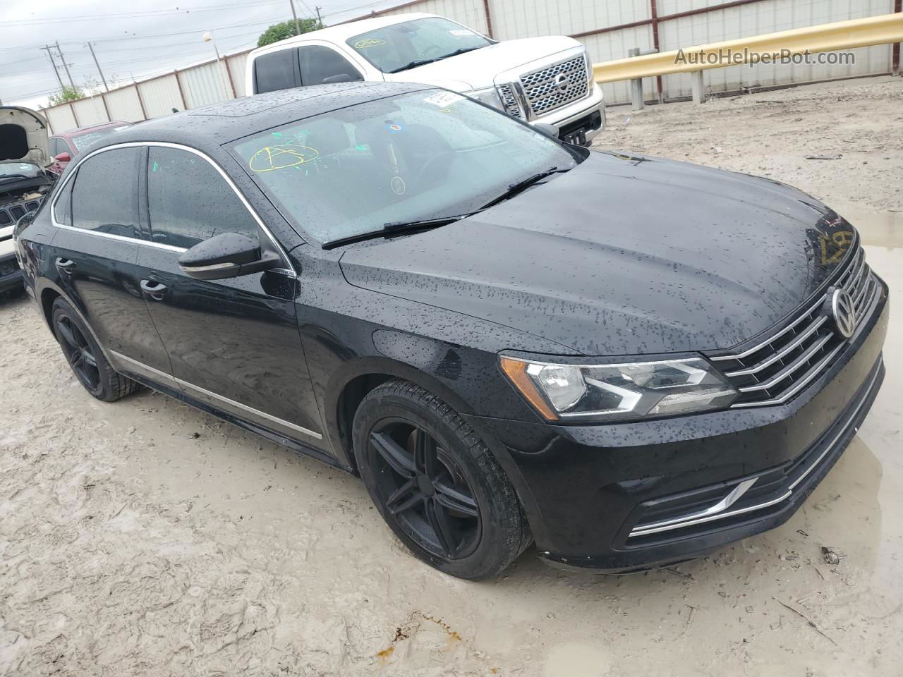 2016 Volkswagen Passat Se Черный vin: 1VWBT7A39GC029259