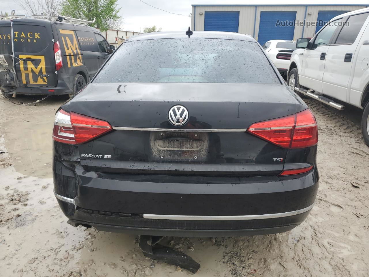 2016 Volkswagen Passat Se Черный vin: 1VWBT7A39GC029259