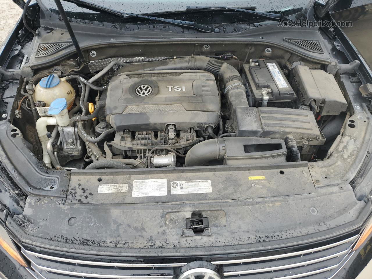 2016 Volkswagen Passat Se Черный vin: 1VWBT7A39GC029259