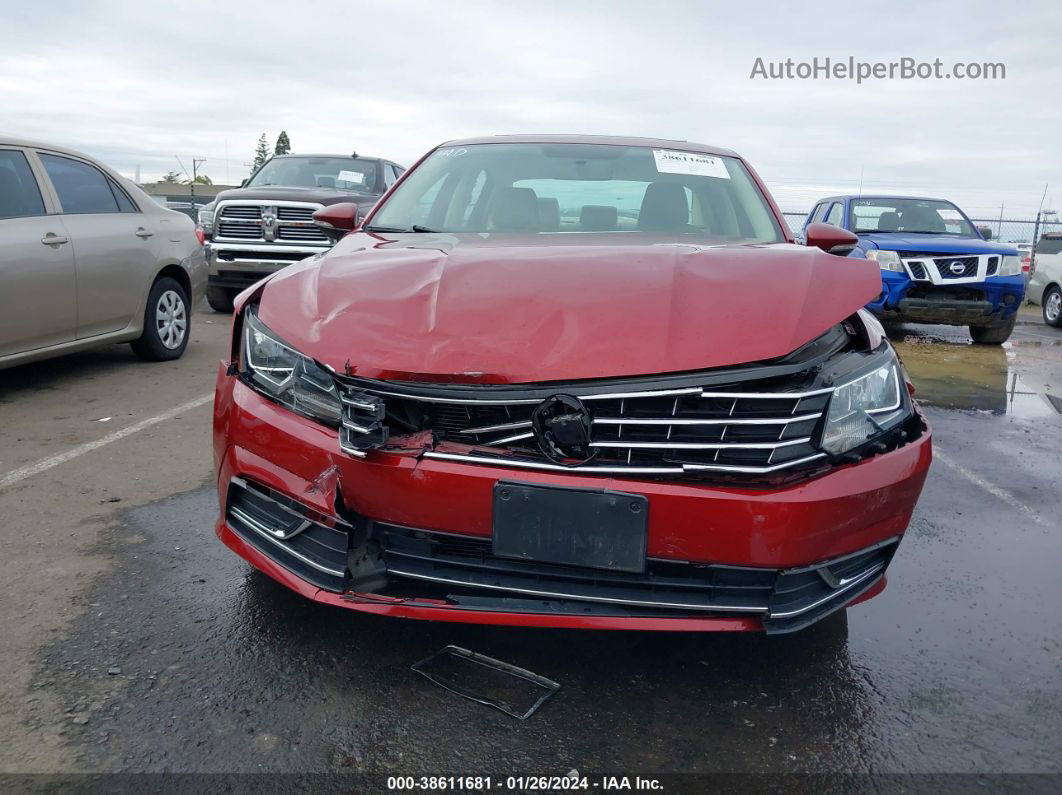 2016 Volkswagen Passat 1.8t Se Red vin: 1VWBT7A39GC030248