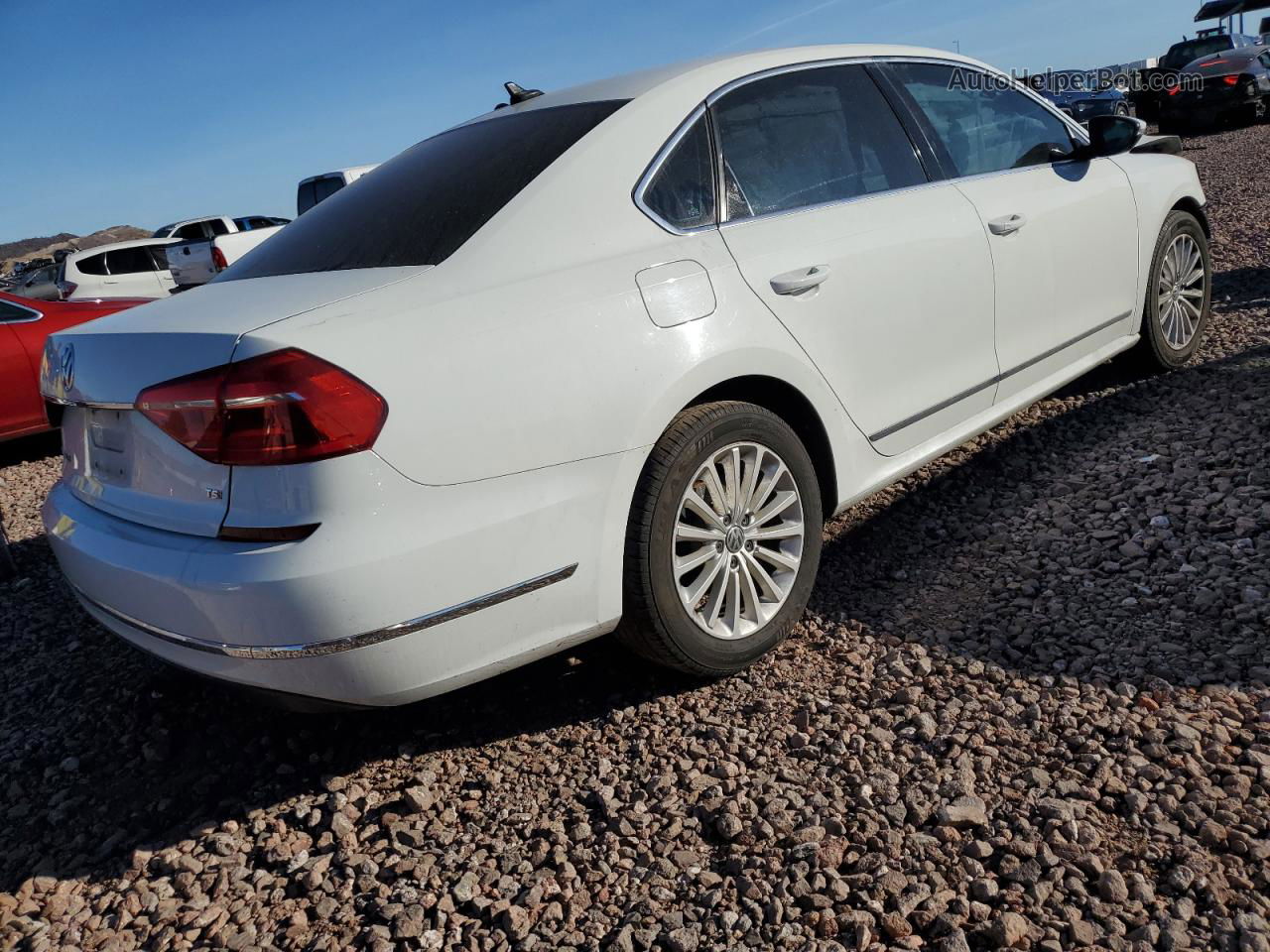 2016 Volkswagen Passat Se White vin: 1VWBT7A39GC069812