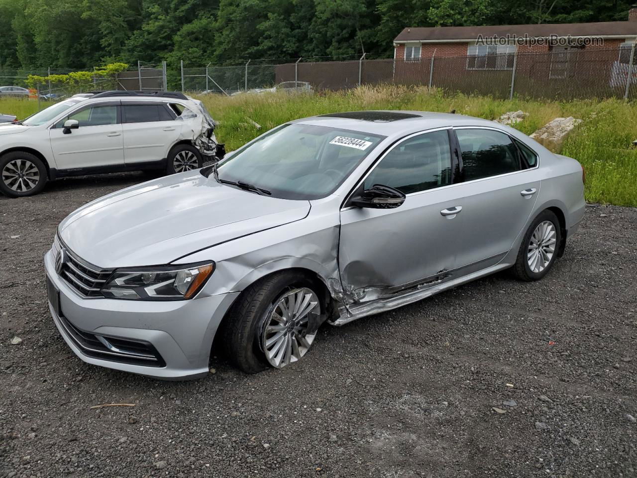 2017 Volkswagen Passat Se Silver vin: 1VWBT7A39HC001205