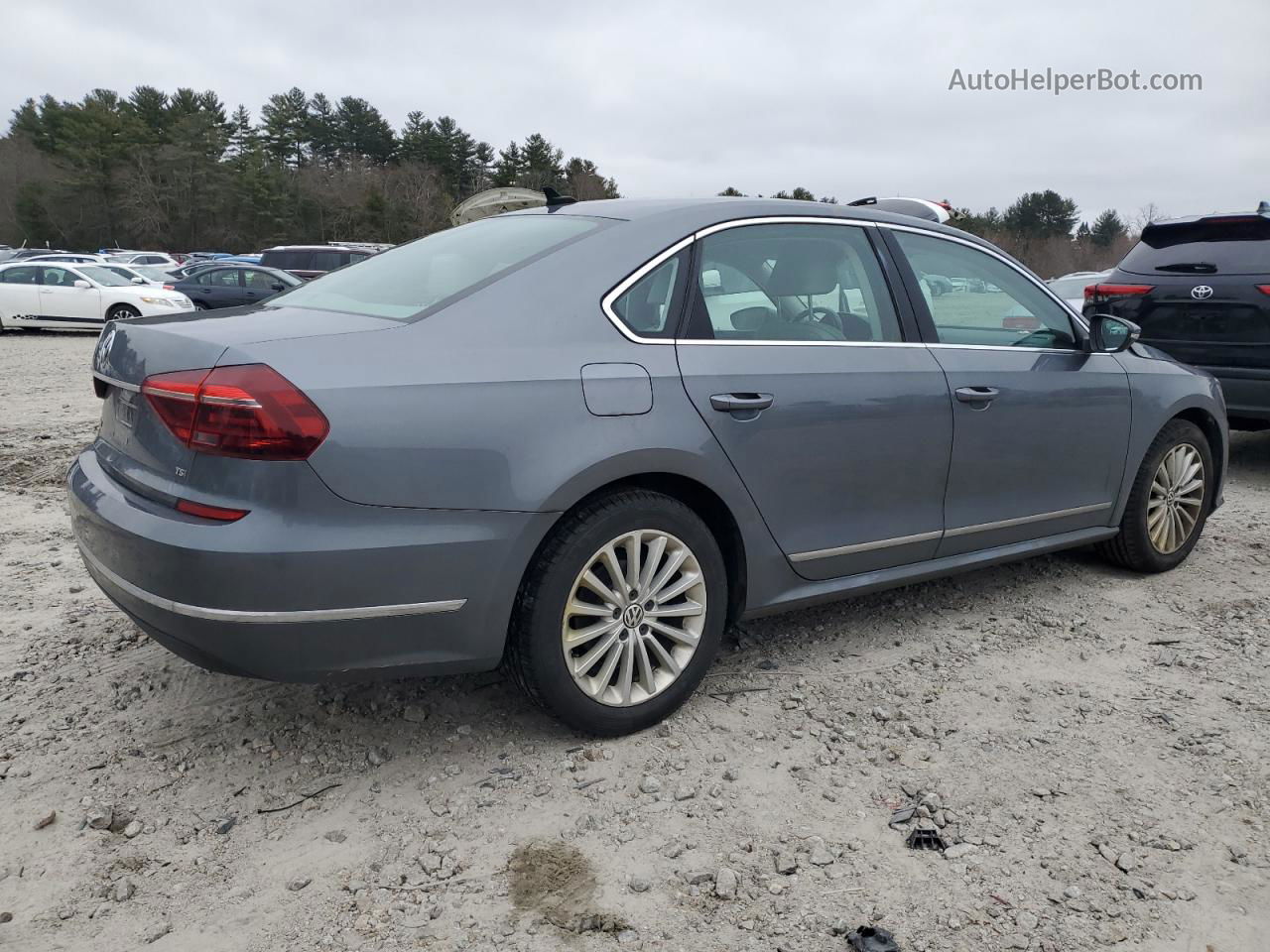 2017 Volkswagen Passat Se Серый vin: 1VWBT7A39HC033992