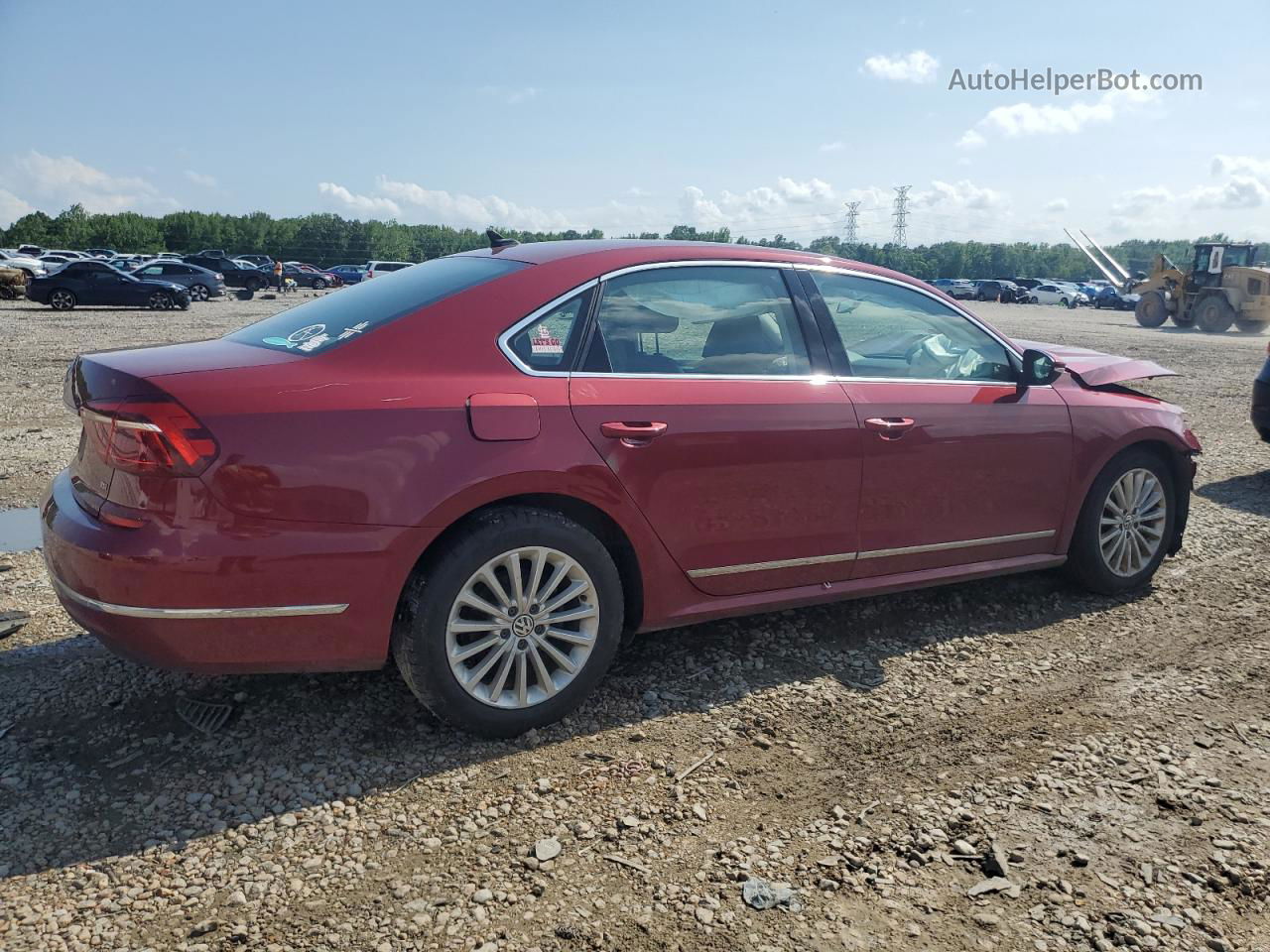 2017 Volkswagen Passat Se Red vin: 1VWBT7A39HC039923