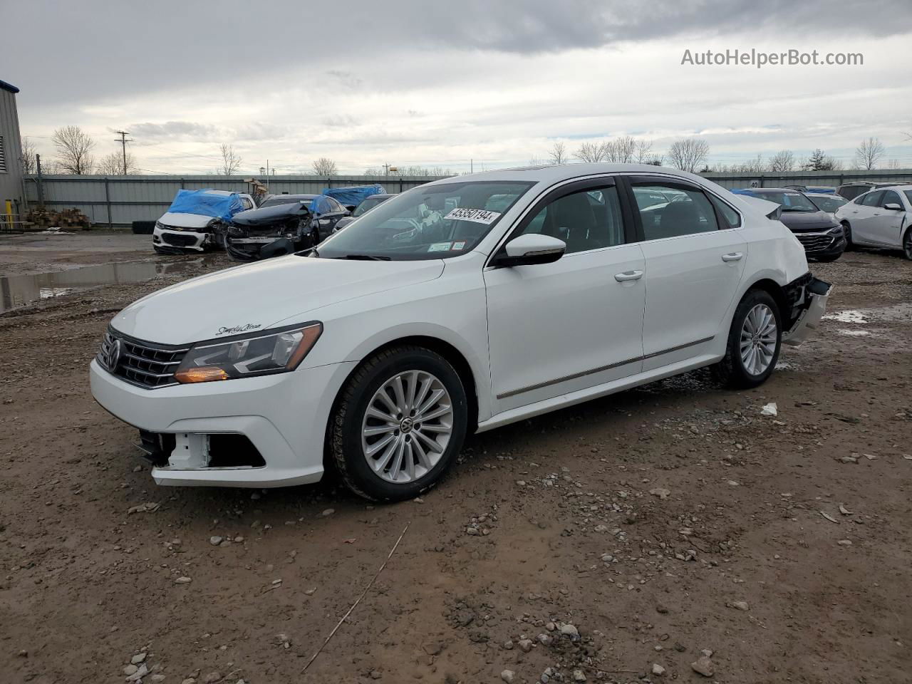 2017 Volkswagen Passat Se White vin: 1VWBT7A39HC075983