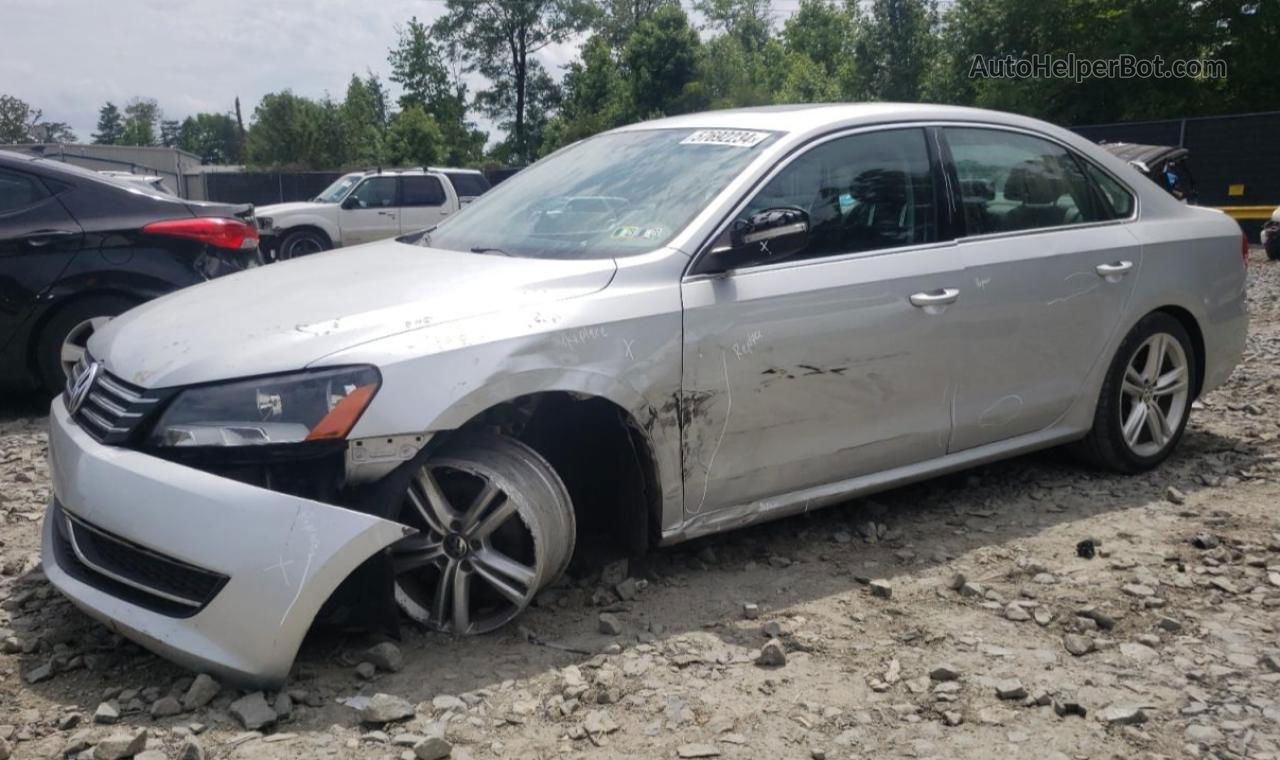 2014 Volkswagen Passat Se Silver vin: 1VWBT7A3XEC035942