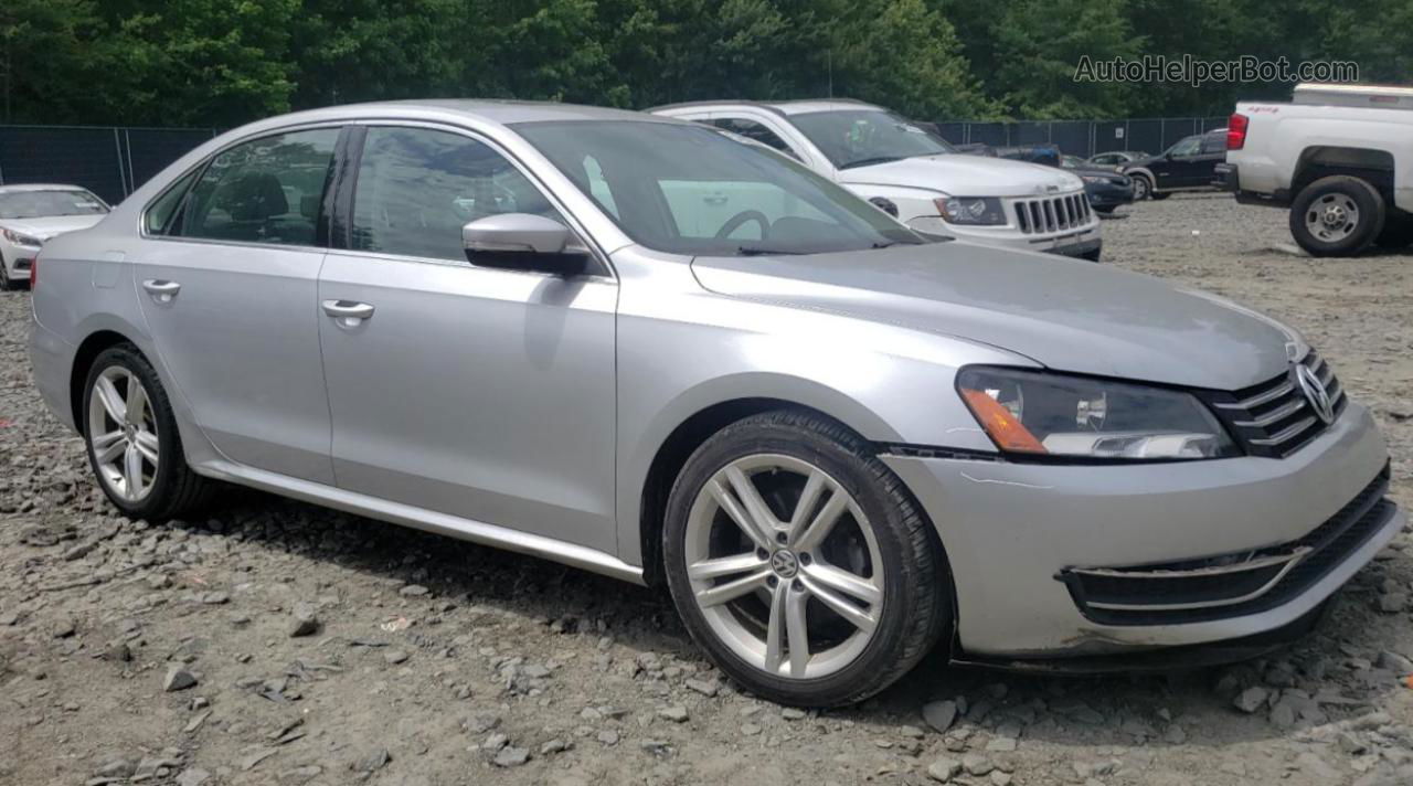 2014 Volkswagen Passat Se Silver vin: 1VWBT7A3XEC035942