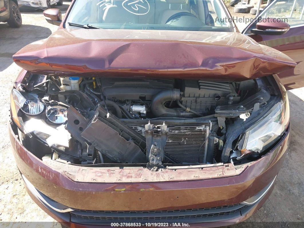 2014 Volkswagen Passat 1.8t Se Темно-бордовый vin: 1VWBT7A3XEC092318