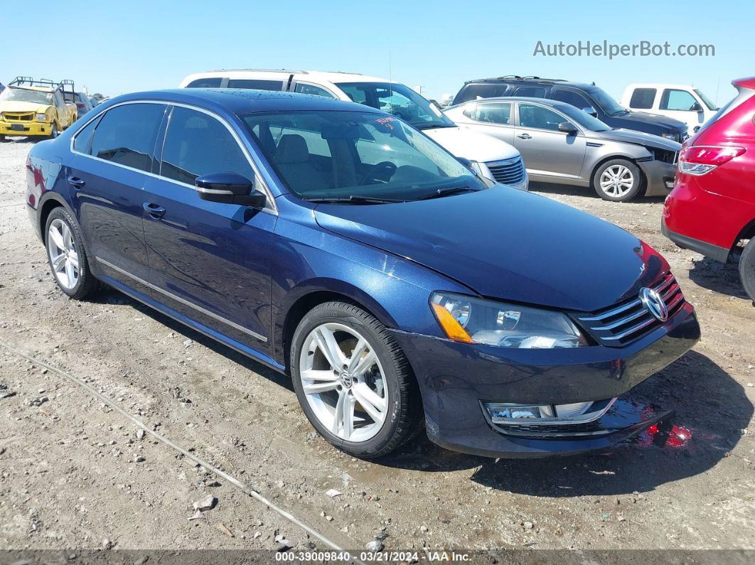 2015 Volkswagen Passat 1.8t Se Dark Blue vin: 1VWBT7A3XFC005342