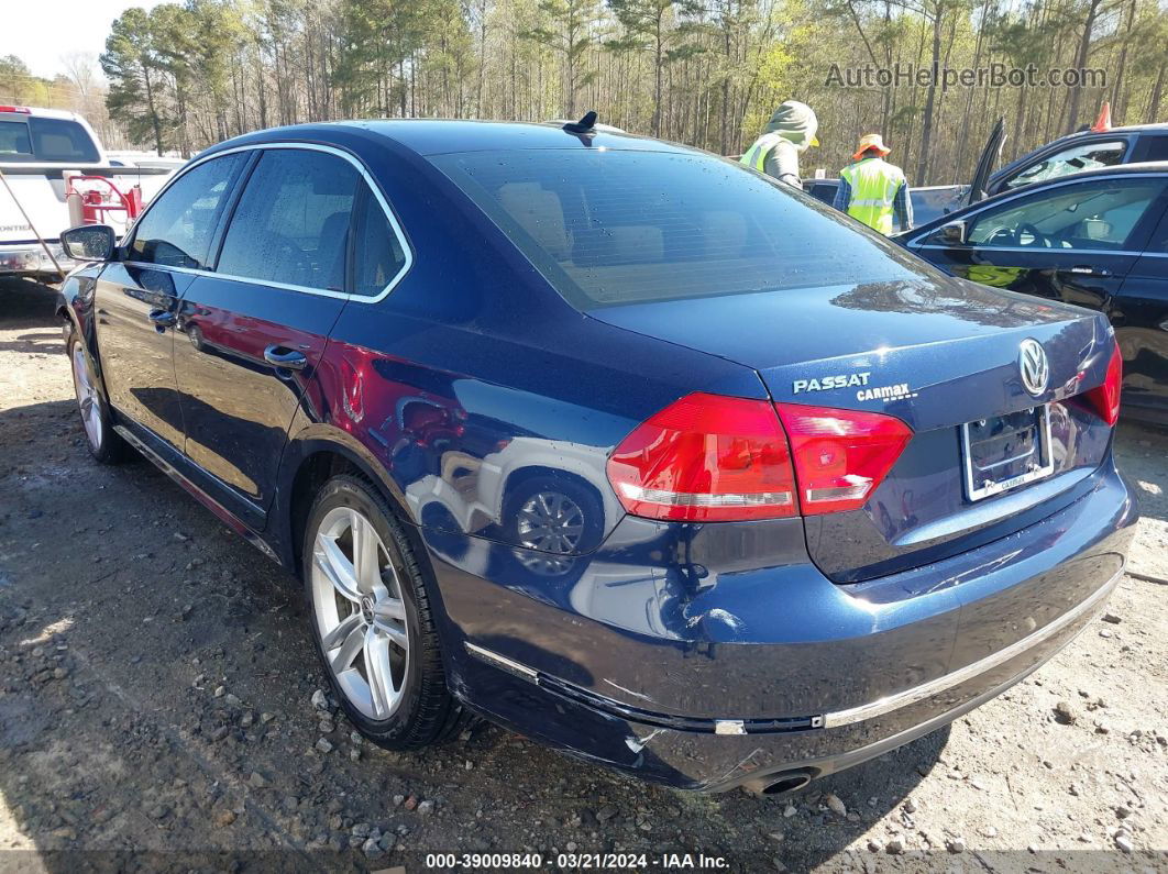 2015 Volkswagen Passat 1.8t Se Dark Blue vin: 1VWBT7A3XFC005342