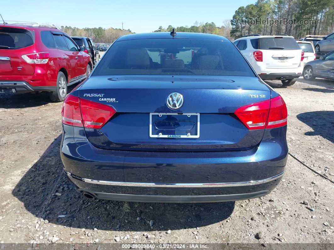 2015 Volkswagen Passat 1.8t Se Dark Blue vin: 1VWBT7A3XFC005342