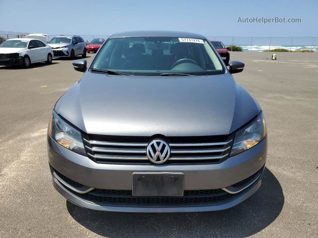 2015 Volkswagen Passat Se Gray vin: 1VWBT7A3XFC030404