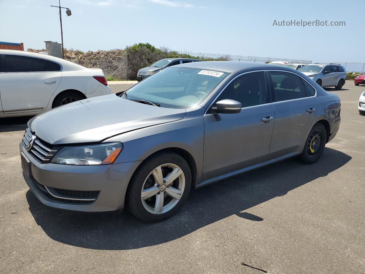 2015 Volkswagen Passat Se Gray vin: 1VWBT7A3XFC030404