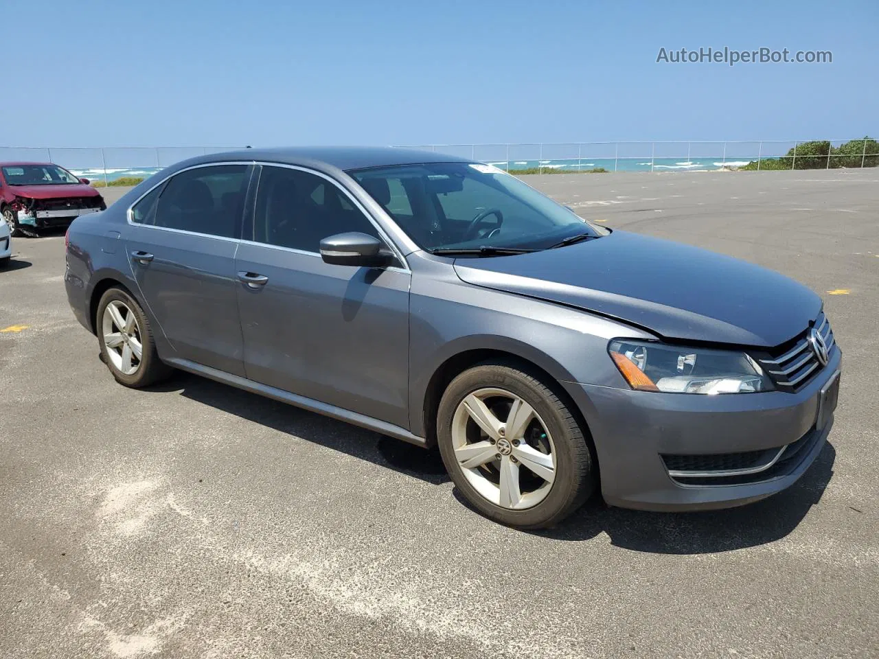 2015 Volkswagen Passat Se Gray vin: 1VWBT7A3XFC030404