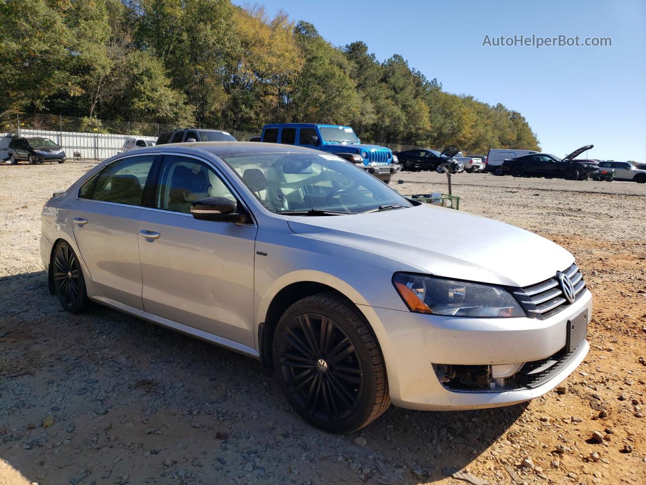 2015 Volkswagen Passat Se Silver vin: 1VWBT7A3XFC100628