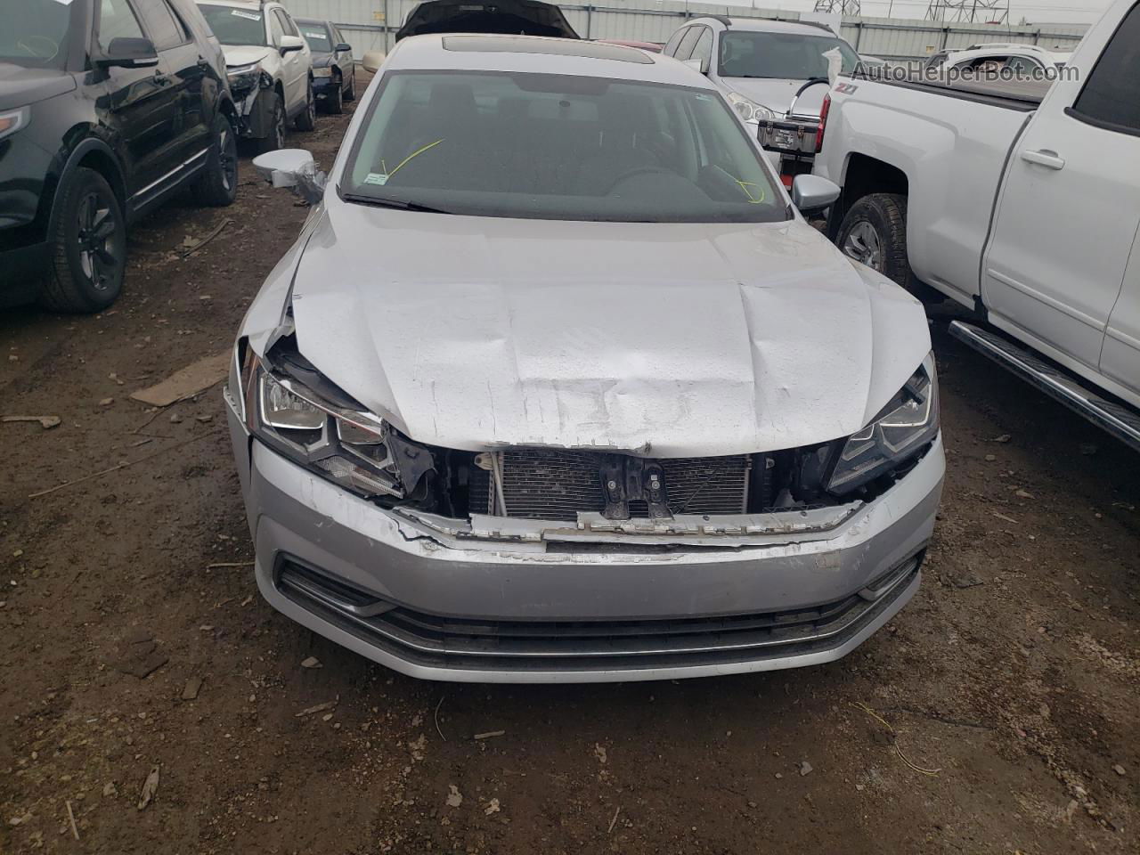 2016 Volkswagen Passat Se Серебряный vin: 1VWBT7A3XGC010073