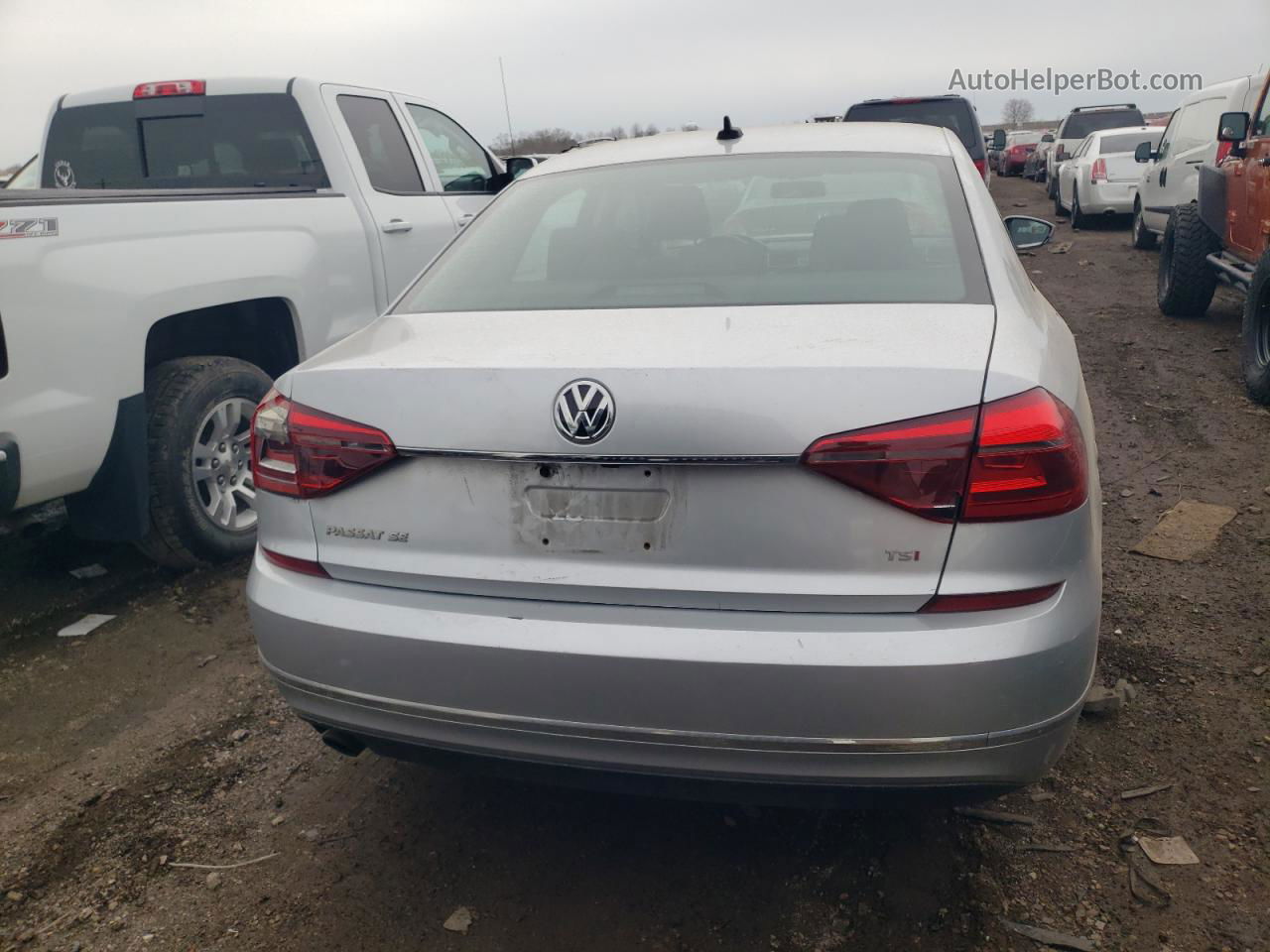 2016 Volkswagen Passat Se Серебряный vin: 1VWBT7A3XGC010073