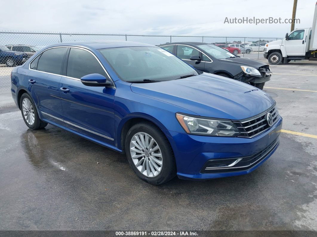 2016 Volkswagen Passat 1.8t Se Blue vin: 1VWBT7A3XGC021896