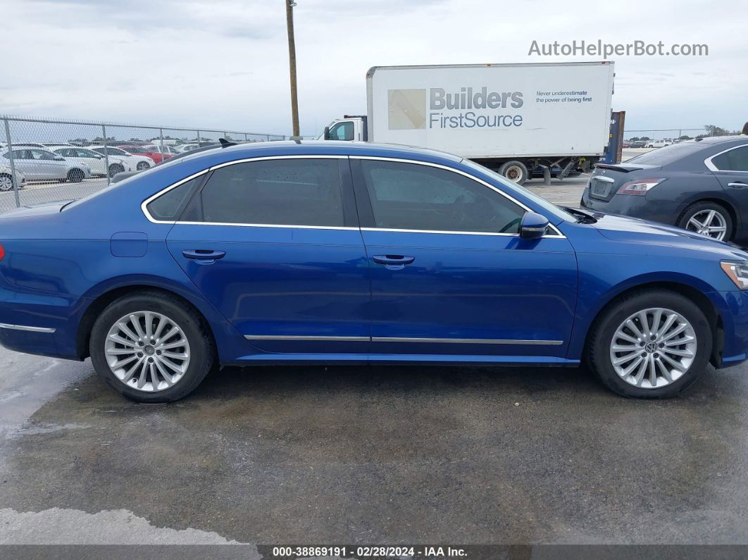 2016 Volkswagen Passat 1.8t Se Blue vin: 1VWBT7A3XGC021896