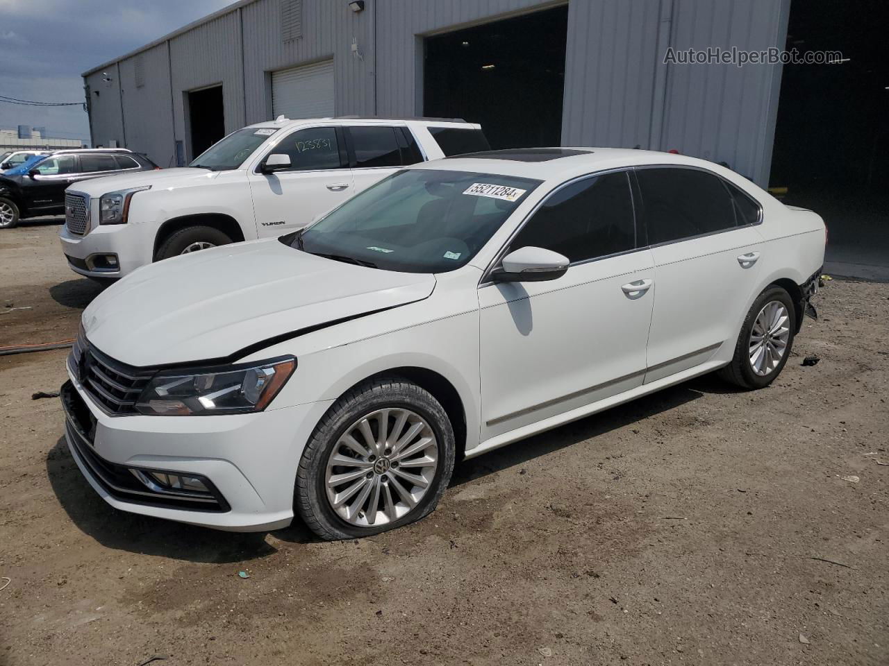 2016 Volkswagen Passat Se White vin: 1VWBT7A3XGC042800