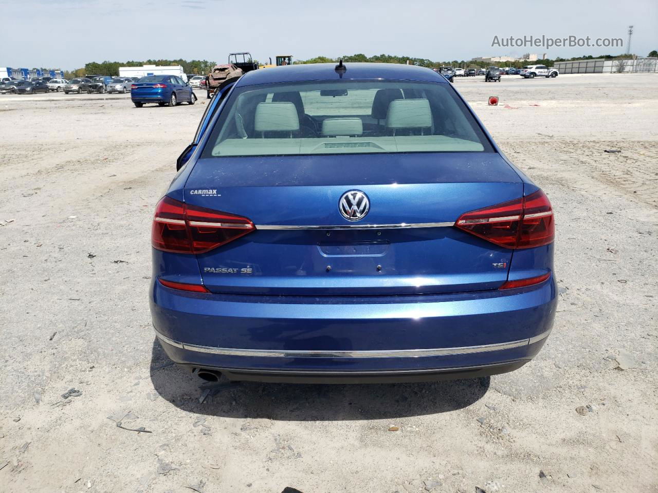 2017 Volkswagen Passat Se Синий vin: 1VWBT7A3XHC001083