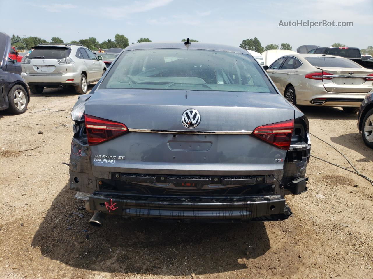 2017 Volkswagen Passat Se Серый vin: 1VWBT7A3XHC022919