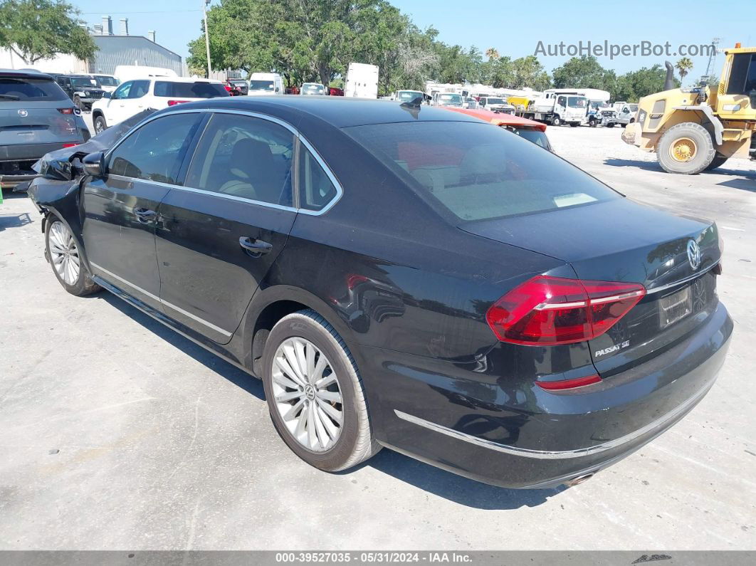 2017 Volkswagen Passat 1.8t Se Black vin: 1VWBT7A3XHC068850