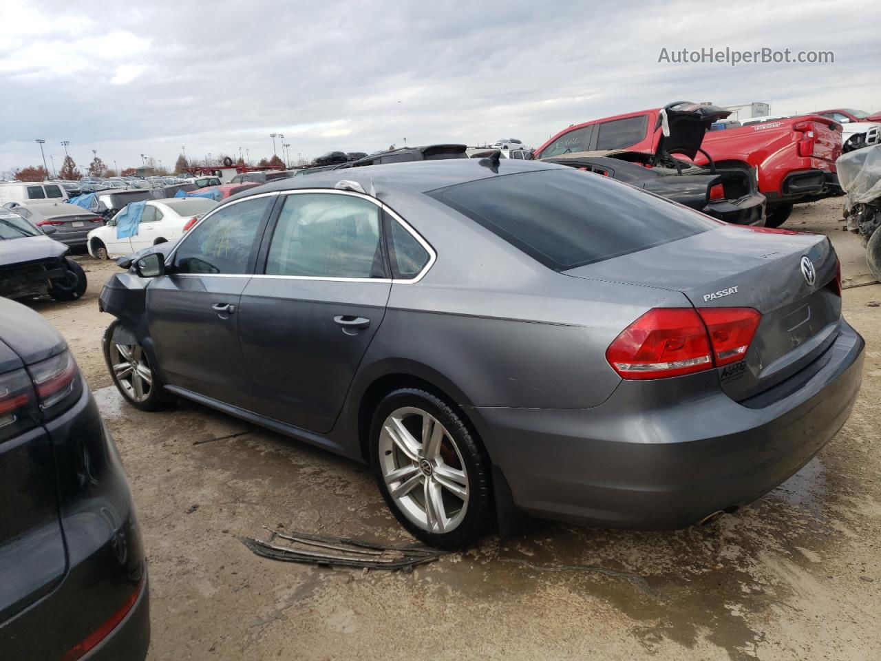 2015 Volkswagen Passat Se Gray vin: 1VWBV7A30FC034259