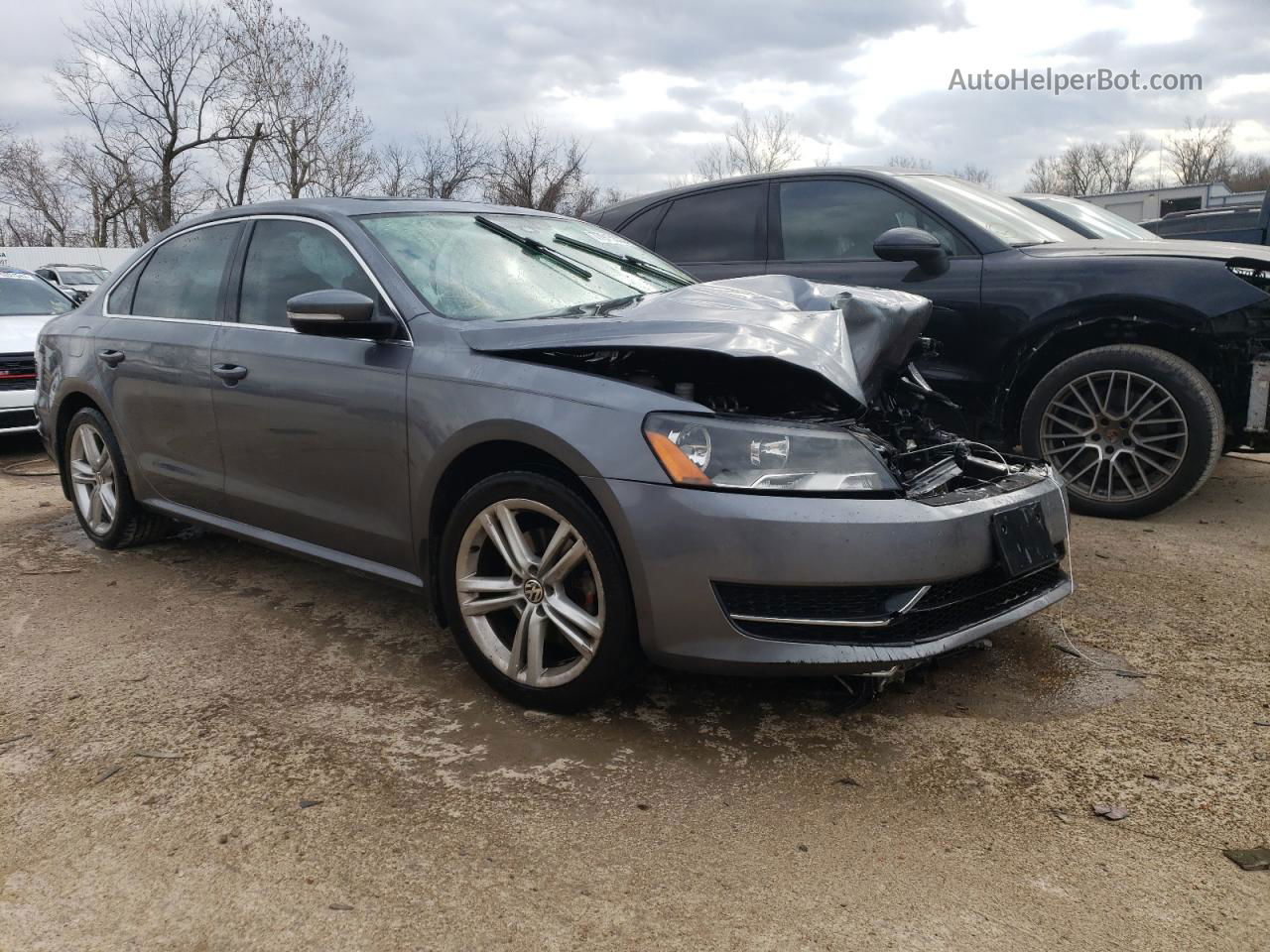 2015 Volkswagen Passat Se Gray vin: 1VWBV7A30FC034259