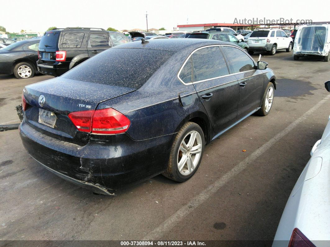 2015 Volkswagen Passat 2.0l Tdi Se Blue vin: 1VWBV7A31FC008155