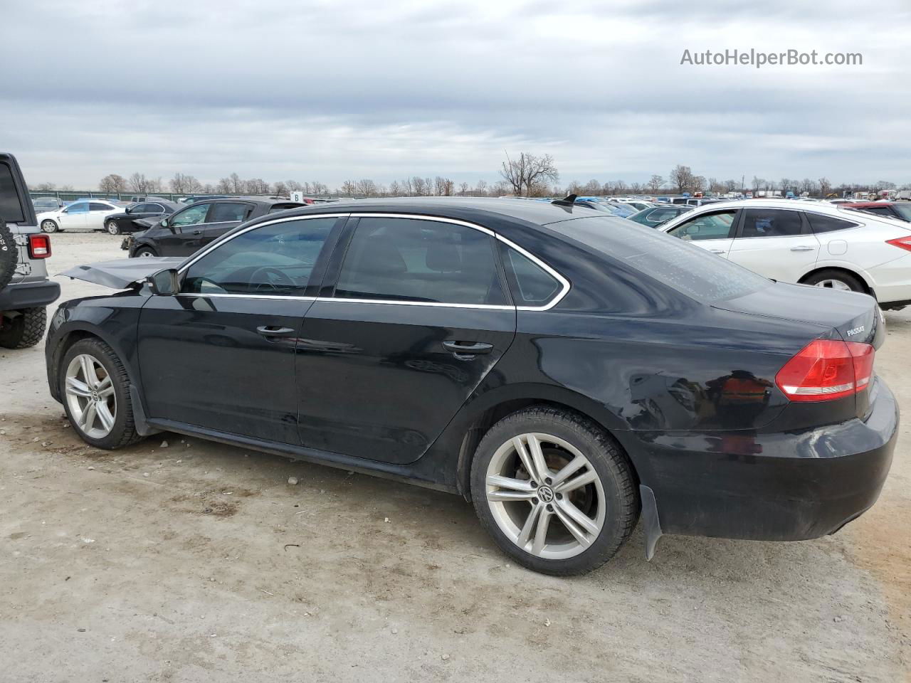 2015 Volkswagen Passat Se Черный vin: 1VWBV7A31FC036330