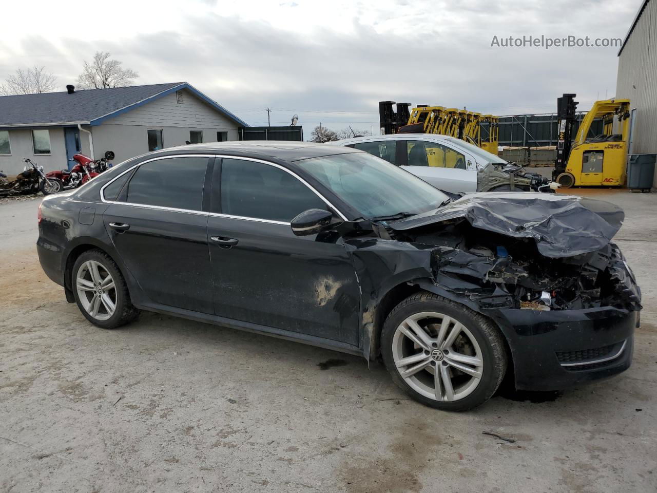 2015 Volkswagen Passat Se Черный vin: 1VWBV7A31FC036330