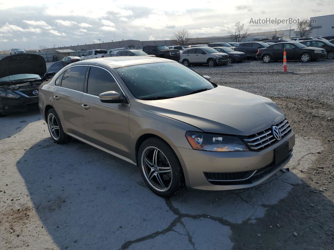 2015 Volkswagen Passat Se Tan vin: 1VWBV7A31FC074074