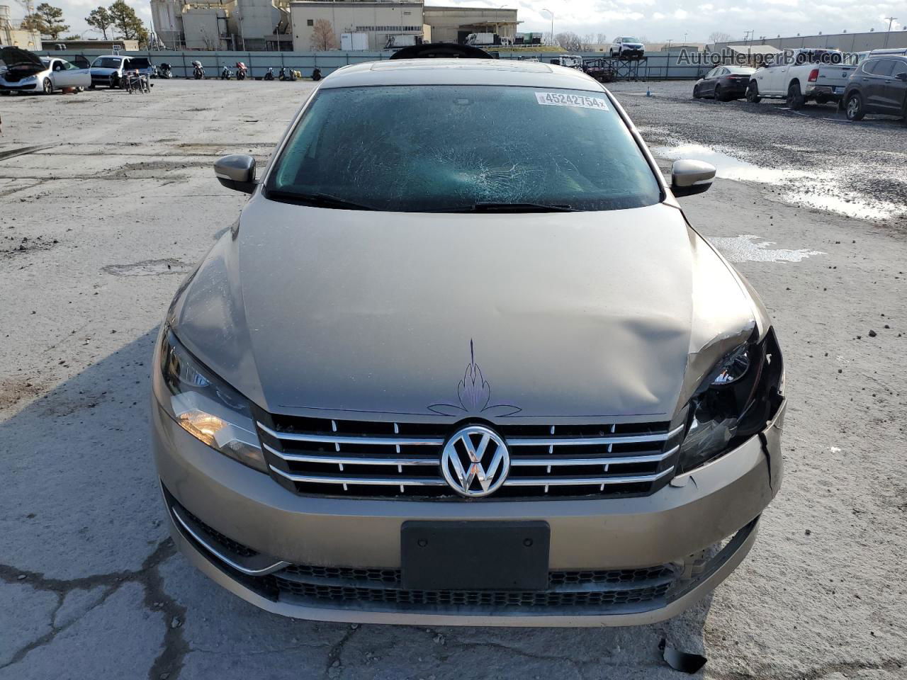 2015 Volkswagen Passat Se Желто-коричневый vin: 1VWBV7A31FC074074