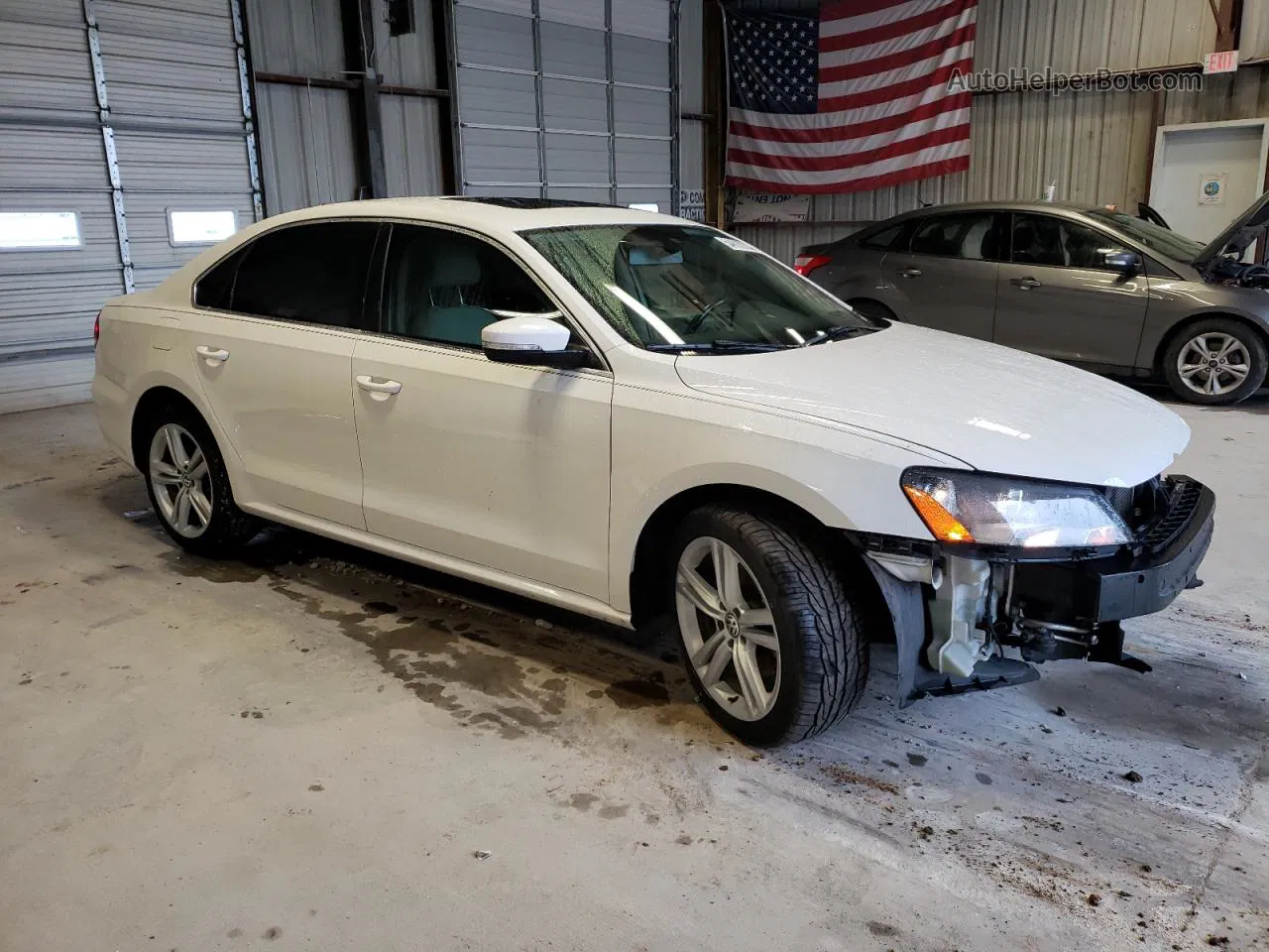 2015 Volkswagen Passat Se White vin: 1VWBV7A31FC101175