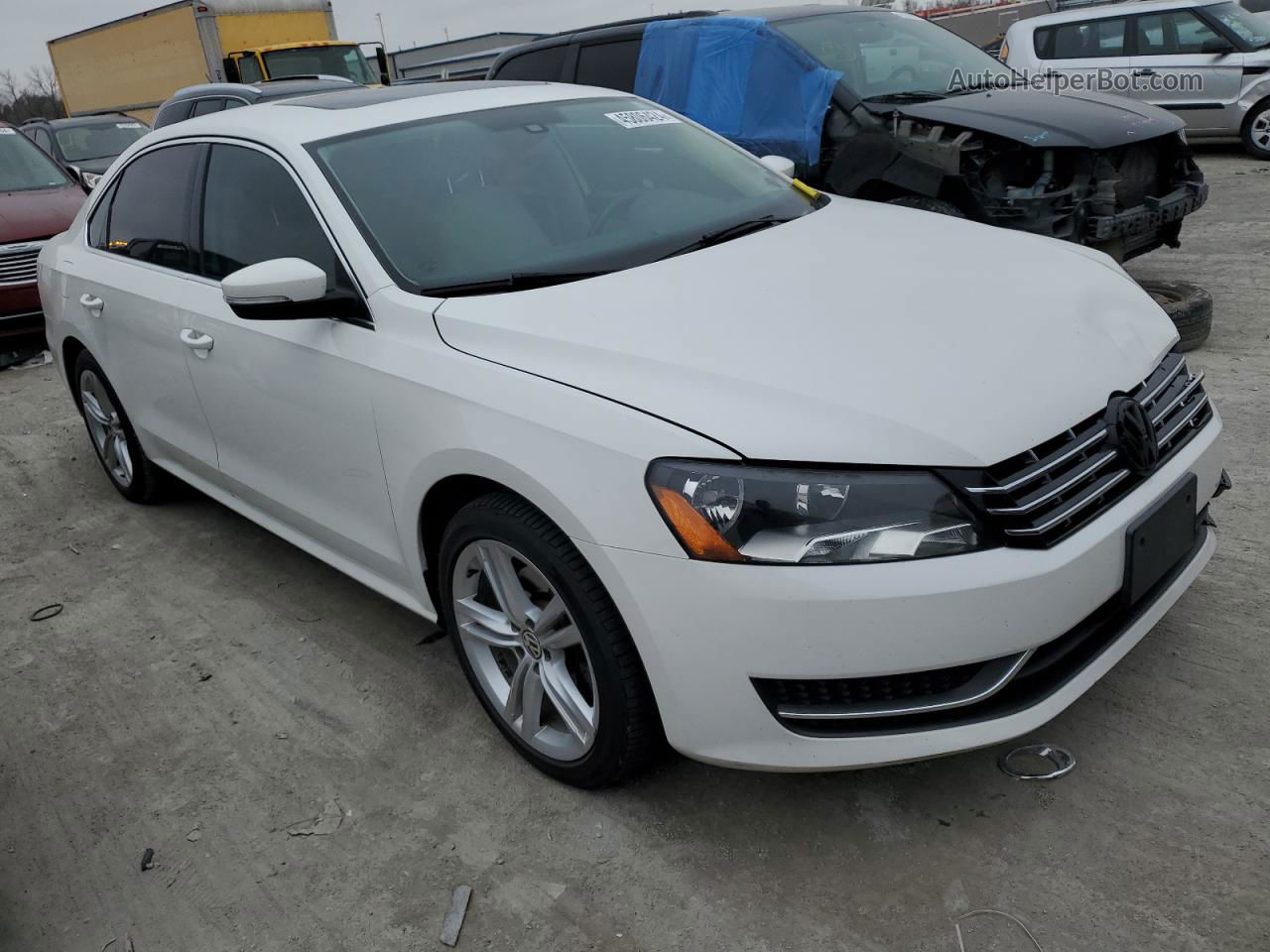 2015 Volkswagen Passat Se White vin: 1VWBV7A32FC012263